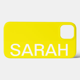 Personalized Name Simple Stylish Modern Minimal iPhone 13 Case