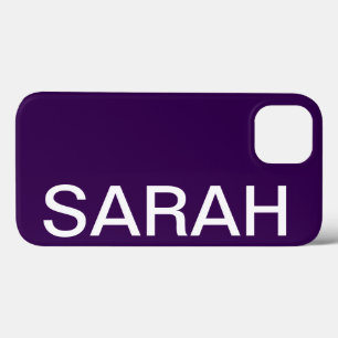 Personalized Name Simple Stylish Modern Minimal iPhone 13 Case