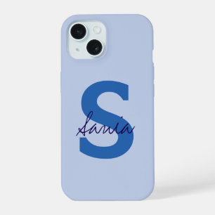 PERSONALIZED NAME SIMPLE STYLISH MODERN MONOGRAM iPhone 15 CASE