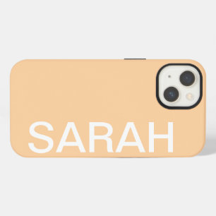 Personalized Name Simple Stylish Modern Monogram iPhone 13 Case