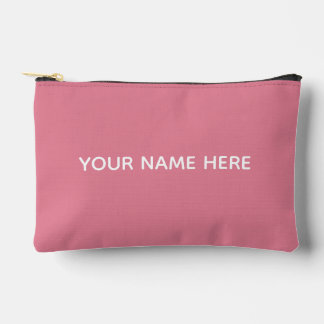 Personalized Name Stylish Modern Elegant Minimal Accessory Pouch