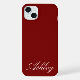 Personalized Name Stylish Modern Elegant Minimal iPhone 15 Plus Case
