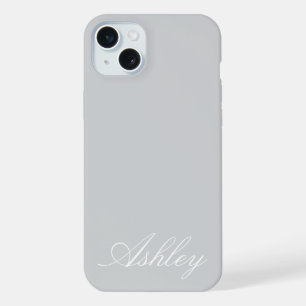 Personalized Name Stylish Modern Elegant Minimal iPhone 15 Plus Case