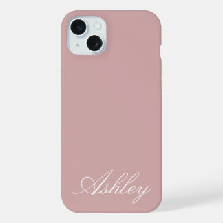 Personalized Name Stylish Modern Elegant Minimal  iPhone 15 Plus Case