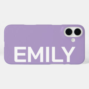 PERSONALIZED NAME STYLISH MODERN MINIMAL MONOGRAM iPhone 16 PLUS CASE