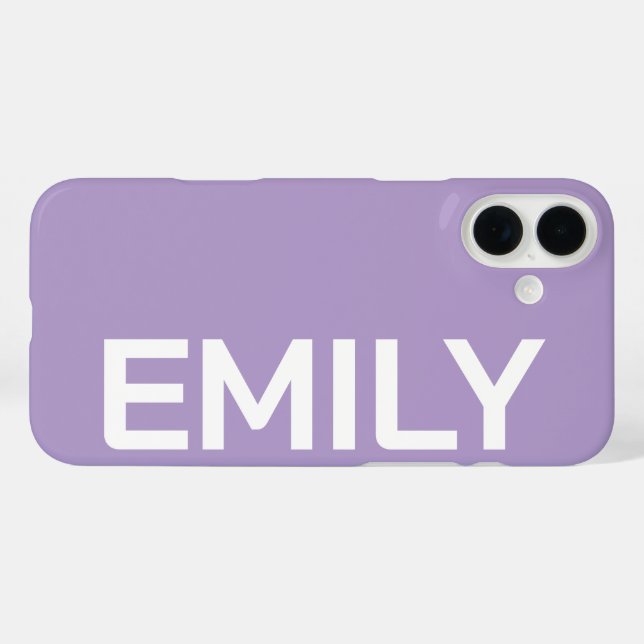 PERSONALIZED NAME STYLISH MODERN MINIMAL MONOGRAM  Case-Mate iPhone CASE (Back (Horizontal))