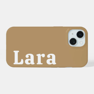 Personalized Name Stylish Modern Minimal Monogram iPhone 15 Case