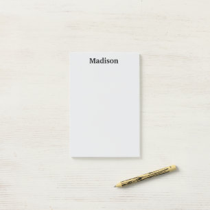 PERSONALIZED NAME STYLISH MODERN OFFICE SCHOOL POST-IT NOTES