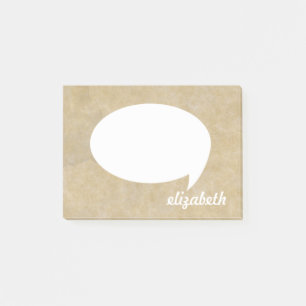 Personalized Name Talk Bubble  Post-it Notes