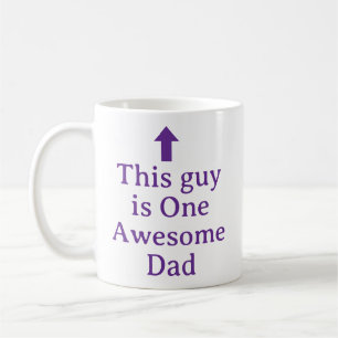 PERSONALIZED NAME & TEXT FUNNY SIMPLE STYLISH DAD COFFEE MUG