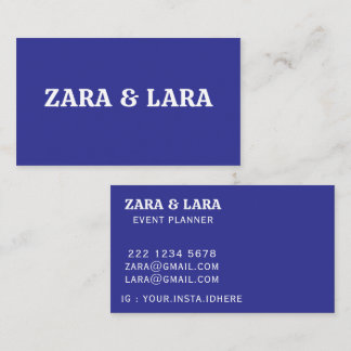 PERSONALIZED NAME TEXT SIMPLE STYLISH PROFESSIONAL BUSINESS CARD