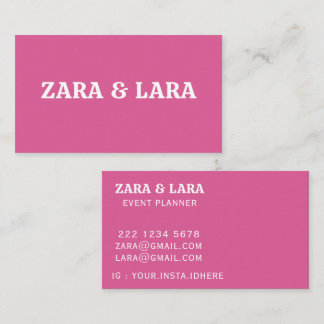 PERSONALIZED NAME TEXT SIMPLE STYLISH PROFESSIONAL BUSINESS CARD