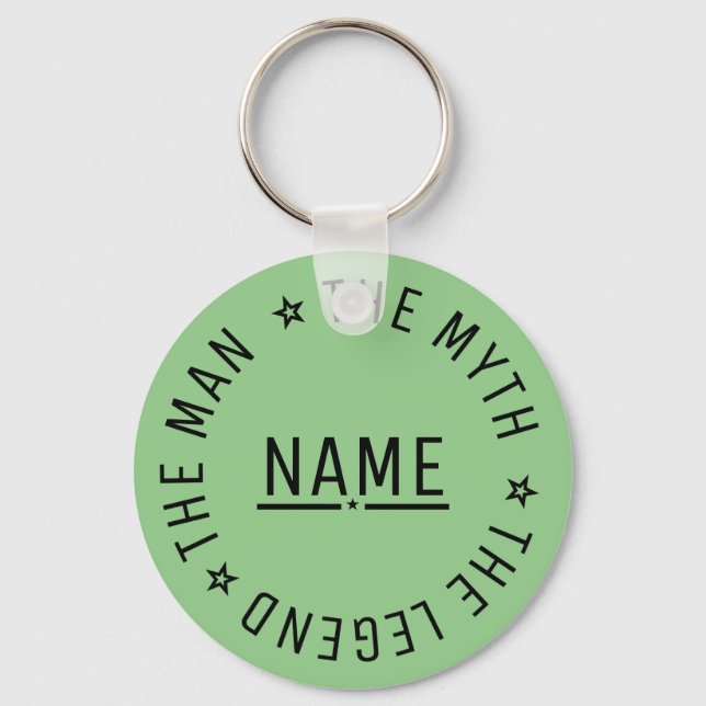 Personalized Name The Man The Myth The Legend Key Ring (Front)
