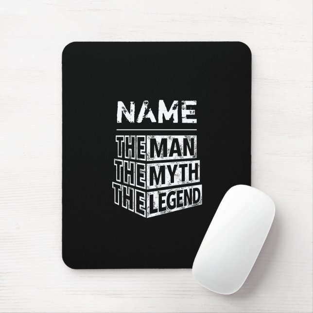 Personalized Name The Man The Myth The Legend Mouse Pad (With Mouse)