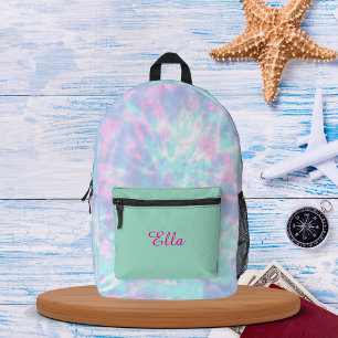 Personalized name Tie & Die Backpack