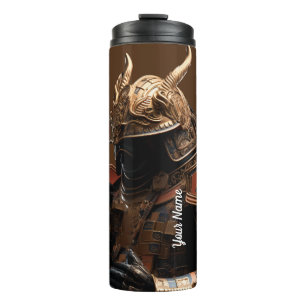Personalized Name Warrior Armor Thermal Tumbler