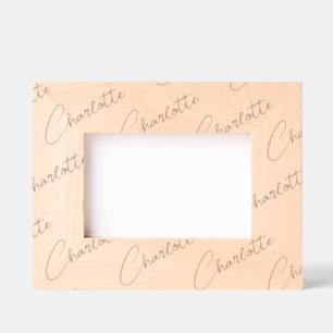 Personalized Name Wood Frame, Handwritten, 6x4,  Etched Frames