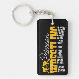 Personalized NAME Wrestling School Team Wrestler  Key Ring