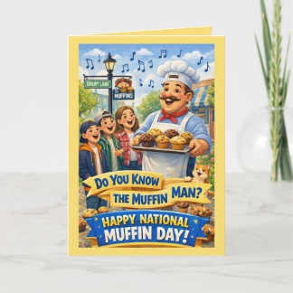 Personalized National Muffin Day Greeting Card
