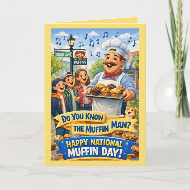Personalized National Muffin Day Greeting Card (Front)