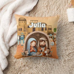 Personalized Nativity  Cushion