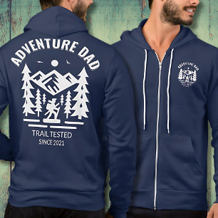 Personalized Navy Adventure Dad Trail Edition Hoodie