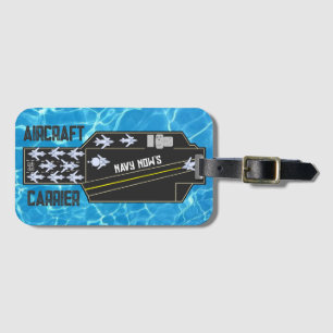 Personalized Navy Now's Aircraft Carrier Striker Luggage Tag