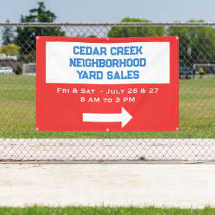 Personalized Neighborhood Sale Banner