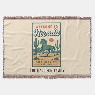 Personalized Nevada Throw Blanket