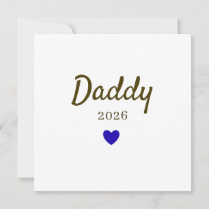Personalized New Daddy Love Design with Year Holiday Card