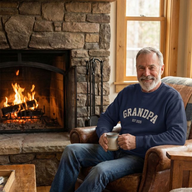 Personalized New Grandpa Est Date Father's Day Sweatshirt (Creator Uploaded)