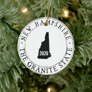 Personalized New Hampshire Ornament