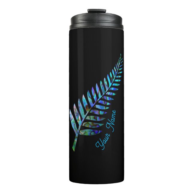 PERSONALIZED NEW ZEALAND FERN PAUA THERMAL TUMBLER (Front)