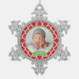 Personalized Newborn Photo Keepsake Ornament