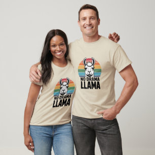 Personalized No drama Llama T-Shirt