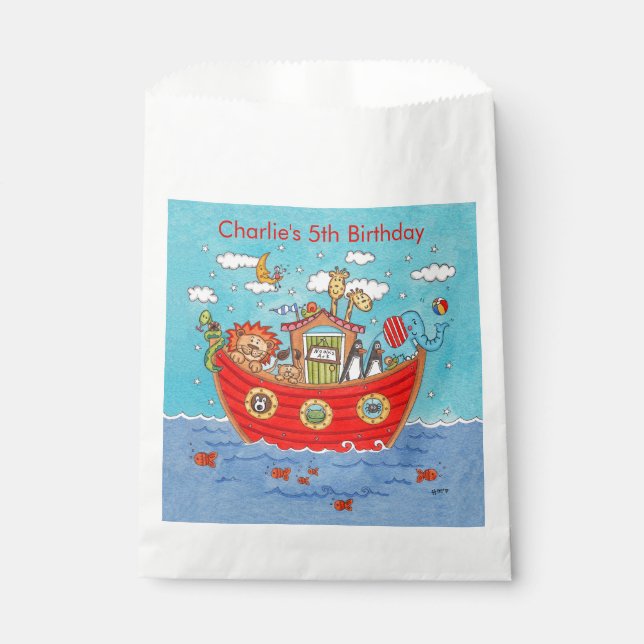 Personalized Noah's Ark  Favour Bags (Front)