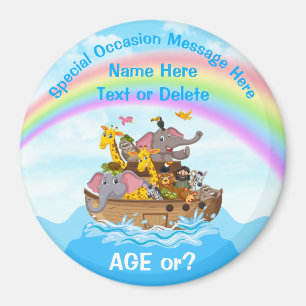 Personalized, Noah's Ark Party Favors, Noahs Ark Magnet