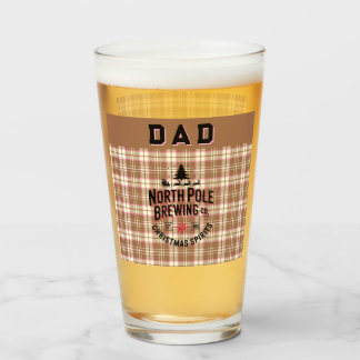 Personalized North Pole Brewing Holiday Ale Glass