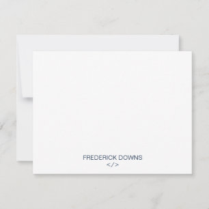Personalized Note Cards for Developers Programmer