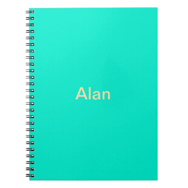 personalized  notebook (Front)