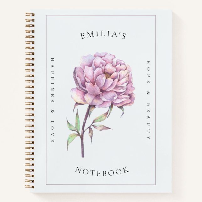 personalized notebook with hardcover (Front)