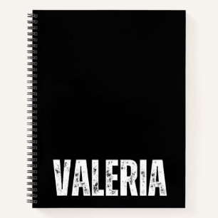Personalized Notebook with Valeria