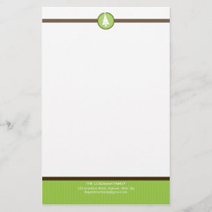 PERSONALIZED NOTEPAPER :: stripedstitch 6 Stationery