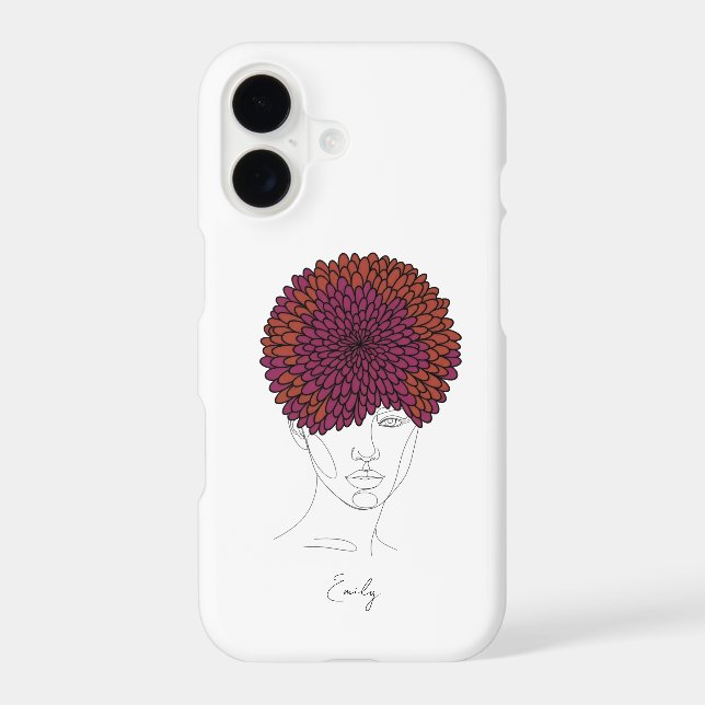 Personalized November Birth Flower Portrait (Back)