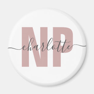 Personalized NP Nurse Practitioner Graduation Chic Magnet