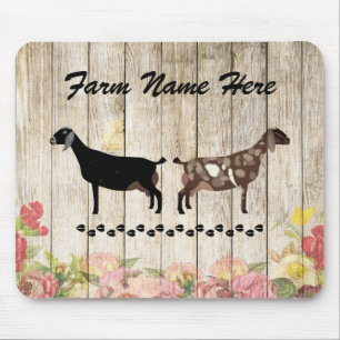 Personalized Nubian Dairy Goat Farm Mouse Pad