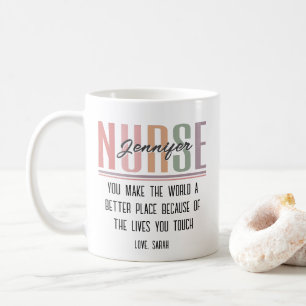 Personalized Nurse Appreciation Gift Mug