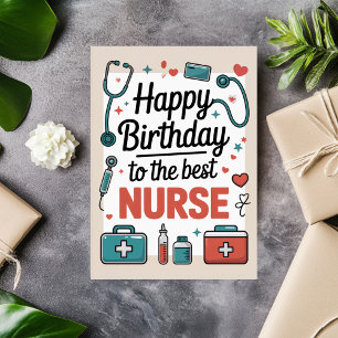 Personalized Nurse Birthday Card