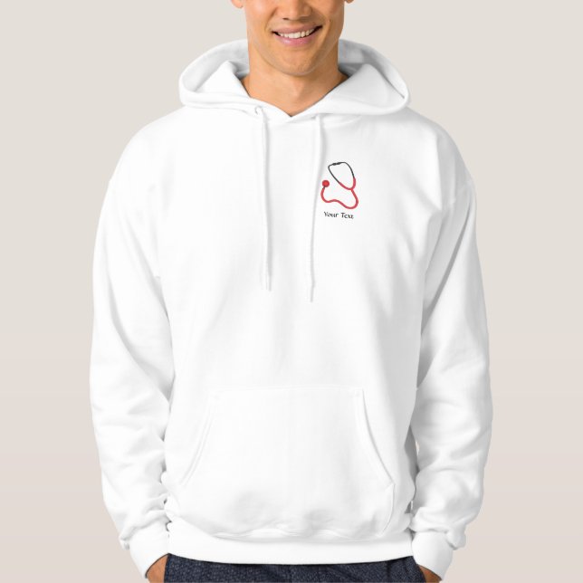 personalized nurse jacket hoodie (Front)