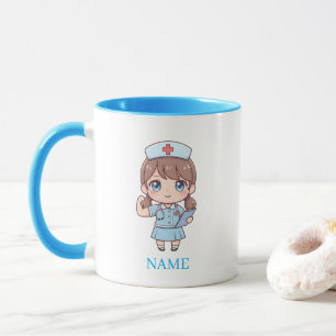 Personalized Nurse Mug with Name – Cute Nurse